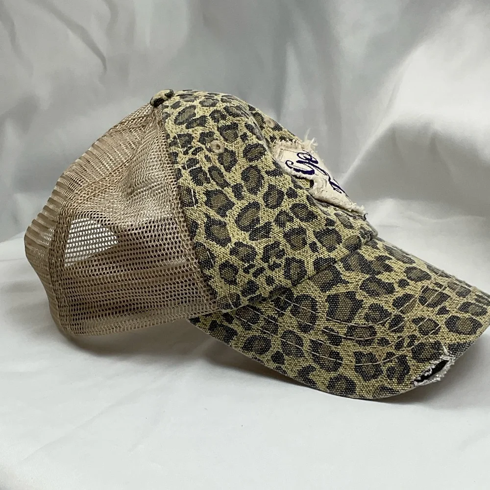 TCU‎ Leopard Print Horn Frogs Trucker Hat